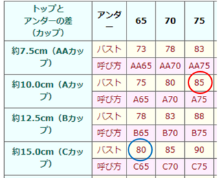 ブラのサイズについて 5とc65の大きさが同じ ということが未だに理 Yahoo 知恵袋