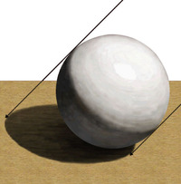 デッサン球体について 球体の影の描き方がよく分かりません どの程度 Yahoo 知恵袋