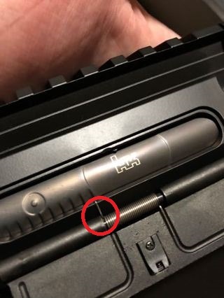 HK416DをAmazonで購入し確認したところポートカバーが閉まらない