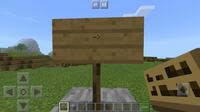 Minecraftpeの看板について質問させていただきます Yahoo 知恵袋