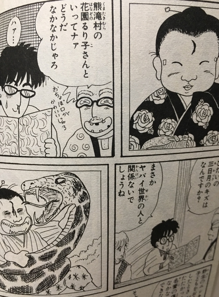 岡田あーみん作の「お父さんは心配症」というマンガで、お父さんのお 
