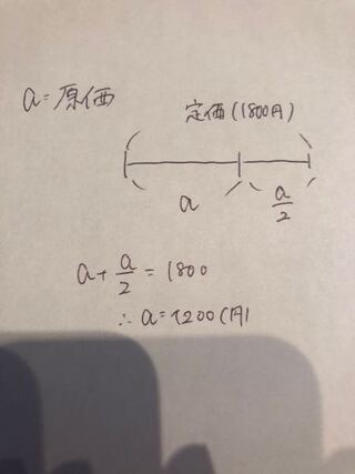 一般常識問題 数学で解き方がわかりません A製品は原価の5割の利益を見込んで Yahoo 知恵袋