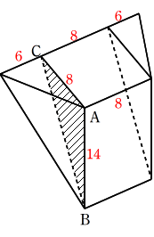 中学受験の立体の切断について教えて下さい 下の画像の様に 等脚台形の四角柱を側 Yahoo 知恵袋