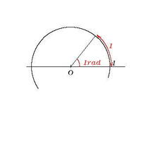 弧度法の定義について質問です 半径 1の時弧の長さとそれに対する中心角の値は Yahoo 知恵袋
