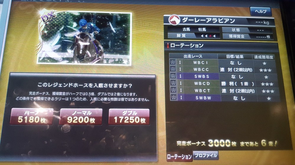 StarHorse3（スターホース3）SeasonVIIGREATJOU - Yahoo!知恵袋