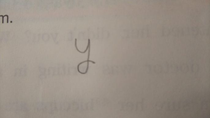 数学のyの書き方を教えてください 書き方 こうじゃないですか Yahoo 知恵袋