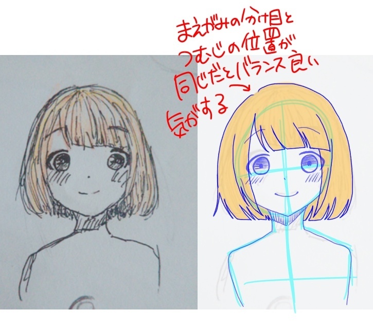 目左右対称に描けないのですがどうしたらいいですか 顔の真ん中に Yahoo 知恵袋