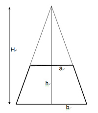 円錐台の体積を計算する方法を教えてください 上面の数値と高さと角度がわ Yahoo 知恵袋