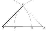 二等辺三角形の書き方を 教えて下さい 7cm 5cm 5cm点で交わらない Yahoo 知恵袋