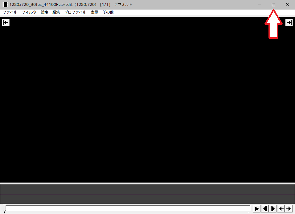Aviutlで編集中の動画をフルスクリーンでプレビューしたいのですが 
