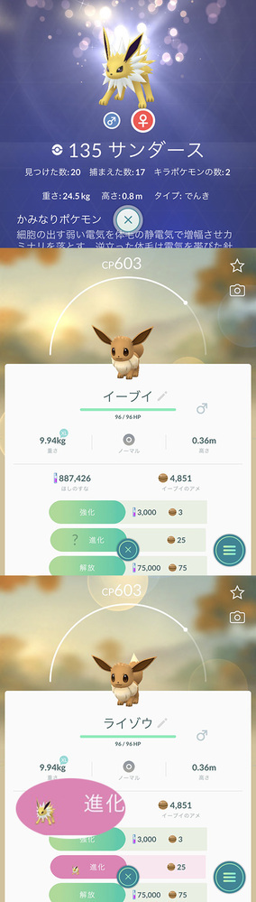 ポケモンgoでイーブイの進化先を名前変更で指定できる裏技があると聞き Yahoo 知恵袋