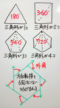 小学校5年生の塾の算数の問題です 1 正 角形の1つの内角の大きさは Yahoo 知恵袋