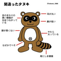 なんで本物のタヌキと 絵や作りもののタヌキってあんなに違うの Yahoo 知恵袋