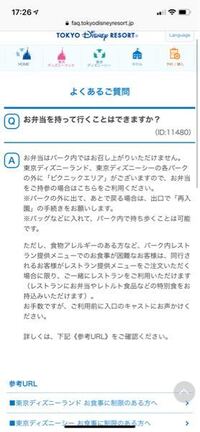 たまたま見かけた質問で ディズニーランドは飲食物の持ち込みはokだけ Yahoo 知恵袋