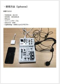 ミラティブという配信アプリでyamahaag03を使ってマイクを使 Yahoo 知恵袋