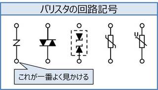 この回路記号はなんですか バリスタ 金属酸化物 だと思います Yahoo 知恵袋