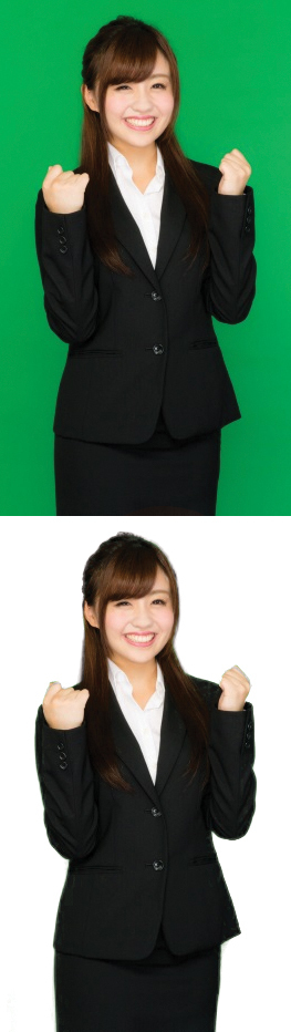Adobephotoshopcs5でクロマキー合成写真をした Yahoo 知恵袋