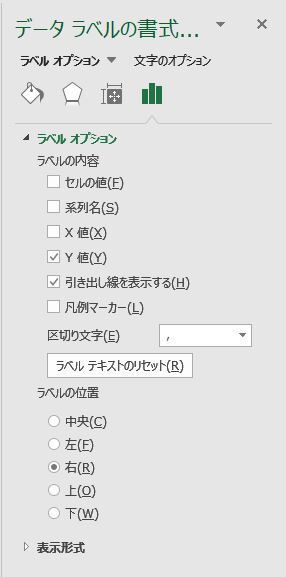 エクセルのグラフ内のデータラベルの位置などを編集してファイル Yahoo 知恵袋