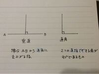 垂直と直角の違いを簡単に言うと教えてください 垂直 地面に対して Yahoo 知恵袋