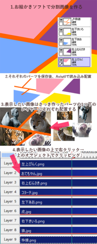 Aviutlで画像のように窓 みたいに分割させてそこにキャラクターとかを Yahoo 知恵袋