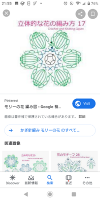 この画像の右上の小花の編み方教えて下さい編み図ユーチューブがあったら Yahoo 知恵袋