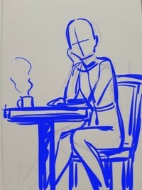 質問ですこのようにテーブルに頬杖ついて 椅子に座ってるイラストを描きたいので Yahoo 知恵袋
