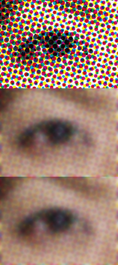 Photoshopで画像のモアレ除去をしようと思って - 下のページ 