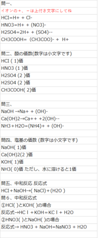 化学のレポートの化学式 の問題を至急教えていただきたいです 問一 Yahoo 知恵袋