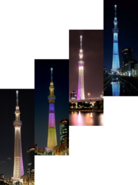 スカイツリーか東京タワーが写っている夜景の写真で高画質のものを探しています Yahoo 知恵袋