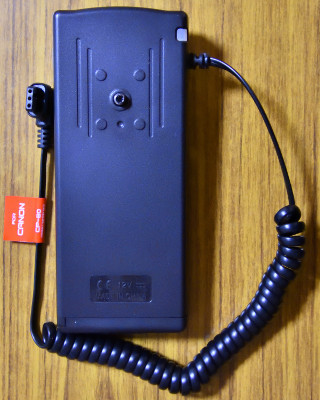CANONのスピードライトにつかう、外部電源パックについて教えて