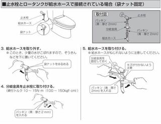 トイレのタンク給水ホースが外せないトイレのタンク給水ホースが外せません ウ Yahoo 知恵袋