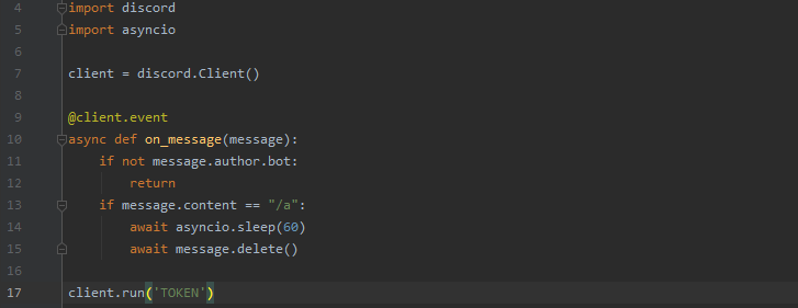 Python初心者です Pythonでdiscordのbotを作成していま Yahoo 知恵袋