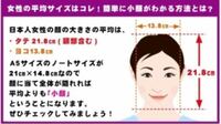 日本人女性の顔の平均サイズは縦22センチ 横15センチと聞い Yahoo 知恵袋