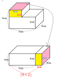 小学五年生算数の教科書の問題です この図形の体積の求め方 9 Yahoo 知恵袋