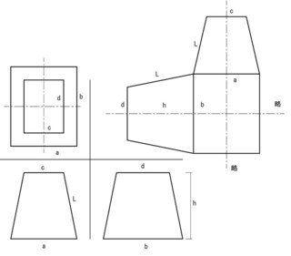 四角錐台の展開図の書き方が知りたいです 計算じゃなくて四角錐台の Yahoo 知恵袋