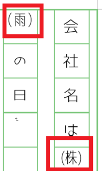 ワードの原稿用紙の縦書きでかっこがどうしても横になってしまうのですが縦のかっこ Yahoo 知恵袋