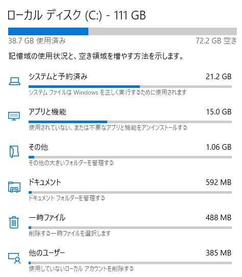 私のパソコンはメモリが4GBで、起動する度にWindows10の更新は