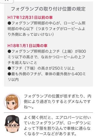 車検でフォグランプの高さなんですが 13年式ムーヴrsで バンパ Yahoo 知恵袋