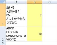 Pcのエクセルでの操作について質問です セル内の最大文字数をカウントし Yahoo 知恵袋