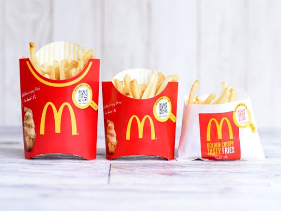 マックでLLセットを頼んだら明らかにポテトの箱が小さい気がして量も少