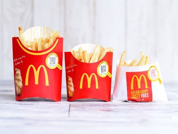 マックでLLセットを頼んだら明らかにポテトの箱が小さい気がして量も少