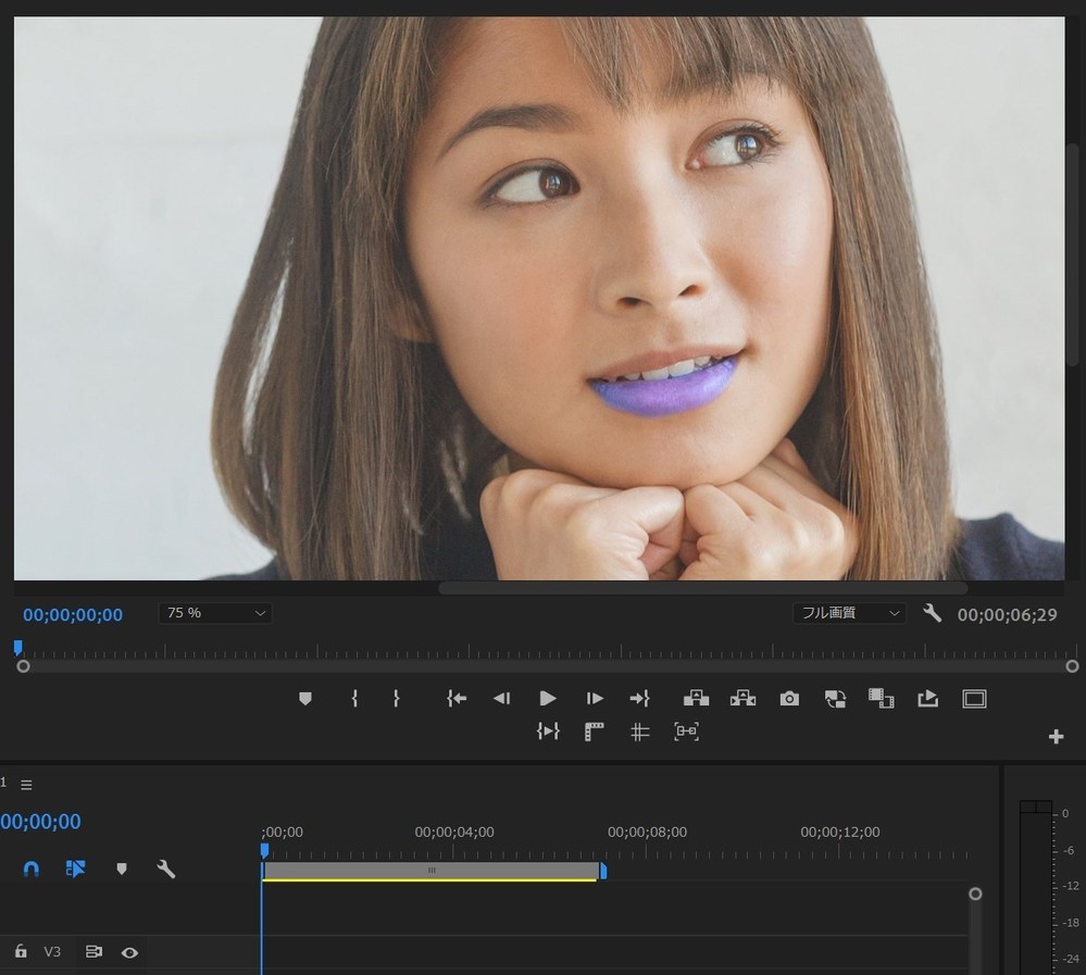 PremiereProについての質問です。キーイングと色調補正についてなの 