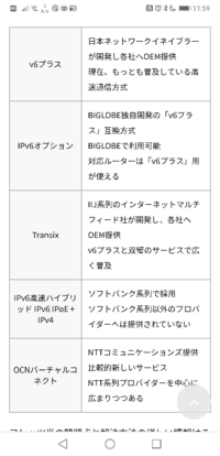 V6プラス と Ipv4overipv6 は同じですか 違いがあ Yahoo 知恵袋