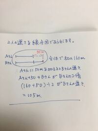 旅人算がわかりません 問1周800mの池の周りをbさんとa君が同時に同じ Yahoo 知恵袋