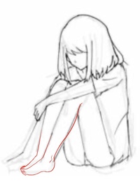 至急お願いします 今回うまれて初めて体育座り 裸足 の絵を描 Yahoo 知恵袋