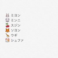 G I Dleアイドゥルメンバーの絵文字を教えてください ミヨン Yahoo 知恵袋