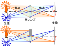 理科の問題です 凸レンズの上半分を隠しても暗くはなるが象は映るこれは何 Yahoo 知恵袋