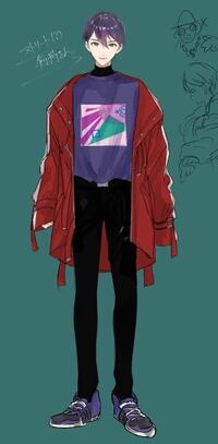 剣持刀也さんの衣装 で元ネタが分からないものがあるのですが赤い大きめサイズ Yahoo 知恵袋