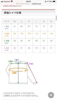 着丈72肩幅68身幅66袖丈42のサイズはどのくらいの大きさでしょうか