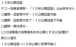 Yahoo知恵袋の回答は匿名では出来ないのでしょうか 教えてく Yahoo 知恵袋